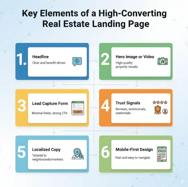 Các yếu tố then chốt của một landing page bất động sản có tỷ lệ chuyển đổi cao
