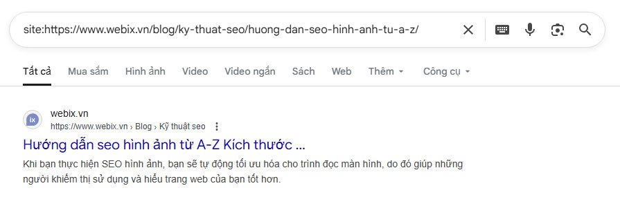 Kiểm tra bộ nhớ đệm của URL