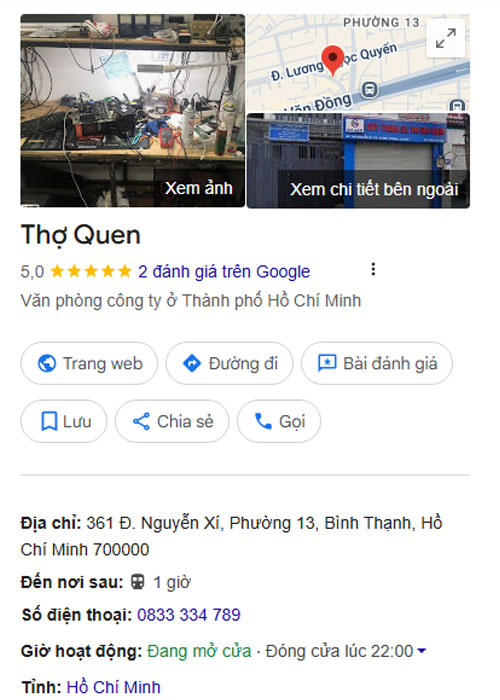 Thiết lập Hồ sơ Doanh nghiệp trên Google
