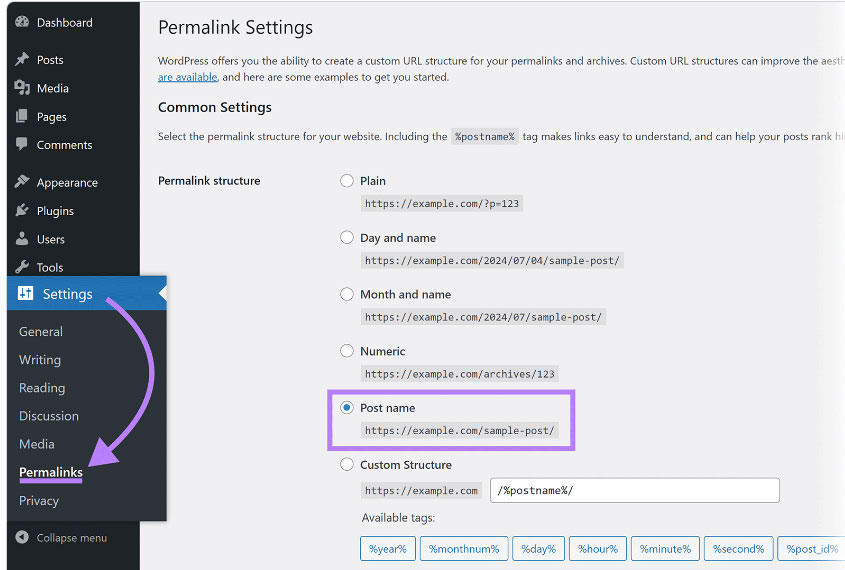 Kích hoạt liên kết cố định thân thiện với SEO