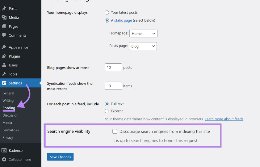 Đảm bảo trang web của bạn có thể lập chỉ mục