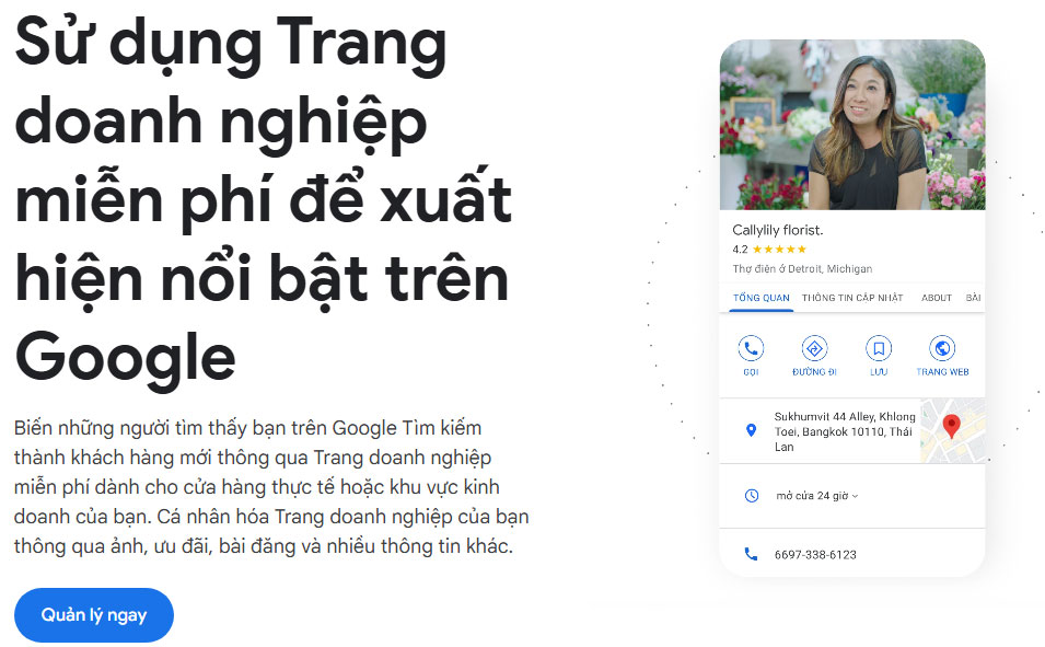 Thiết lập  Hồ sơ doanh nghiệp trên Google