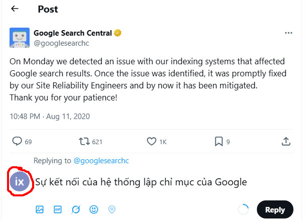 Sự kết nối của hệ thống lập chỉ mục của Google
