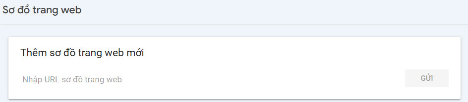 Gửi URL Sơ đồ trang  web XML