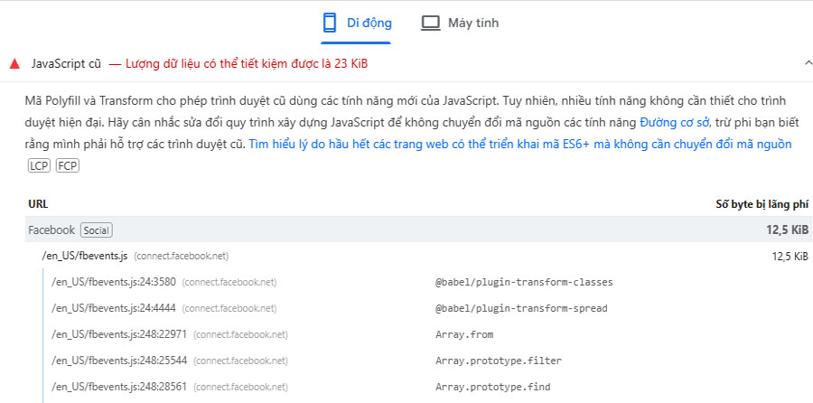 Hạn chế sử dụng JavaScript