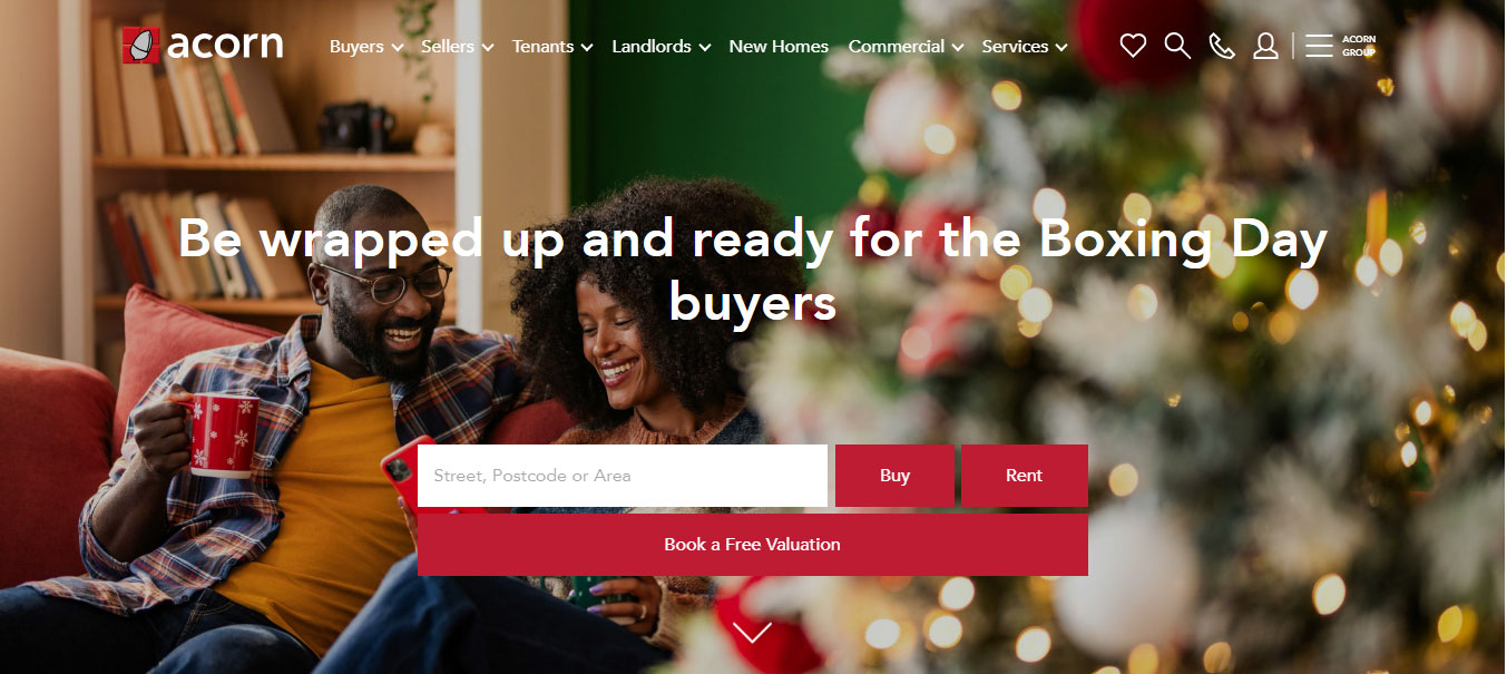 Mẫu Landing page bất động sản Acorngroup