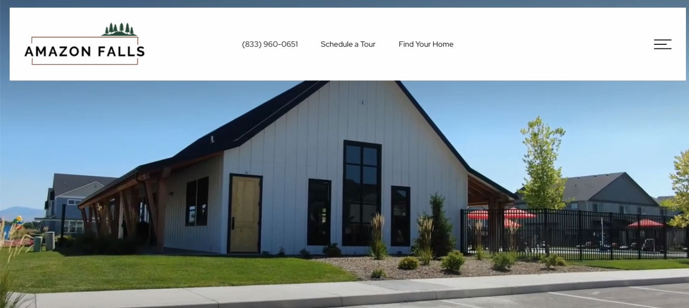 Mẫu Landing page bất động sản amazonfallsidaho
