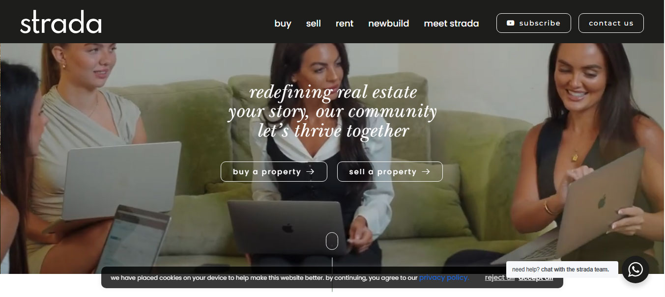 Mẫu Landing page bất động sản stradauae