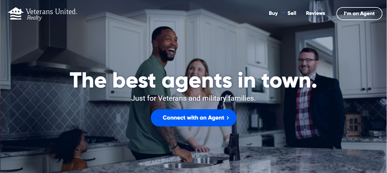 Mẫu Landing page bất động sản veteransunitedrealty