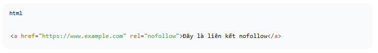 Liên kết nofollow là gì?