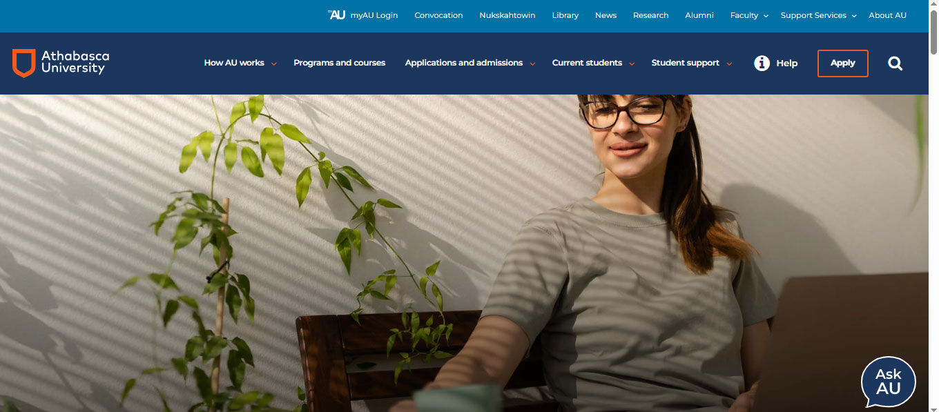 Landing page Athabasca