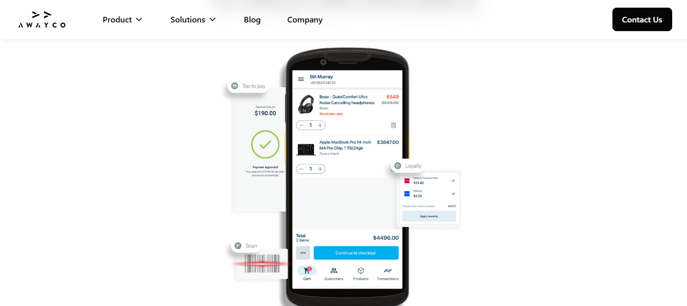 Mẫu landing page bán hàng Awayco