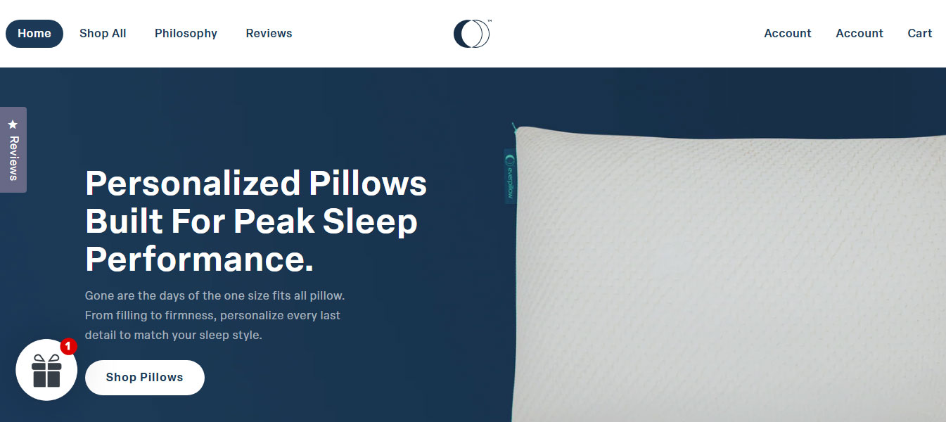 Mẫu landing page bán hàng Infinite Moon