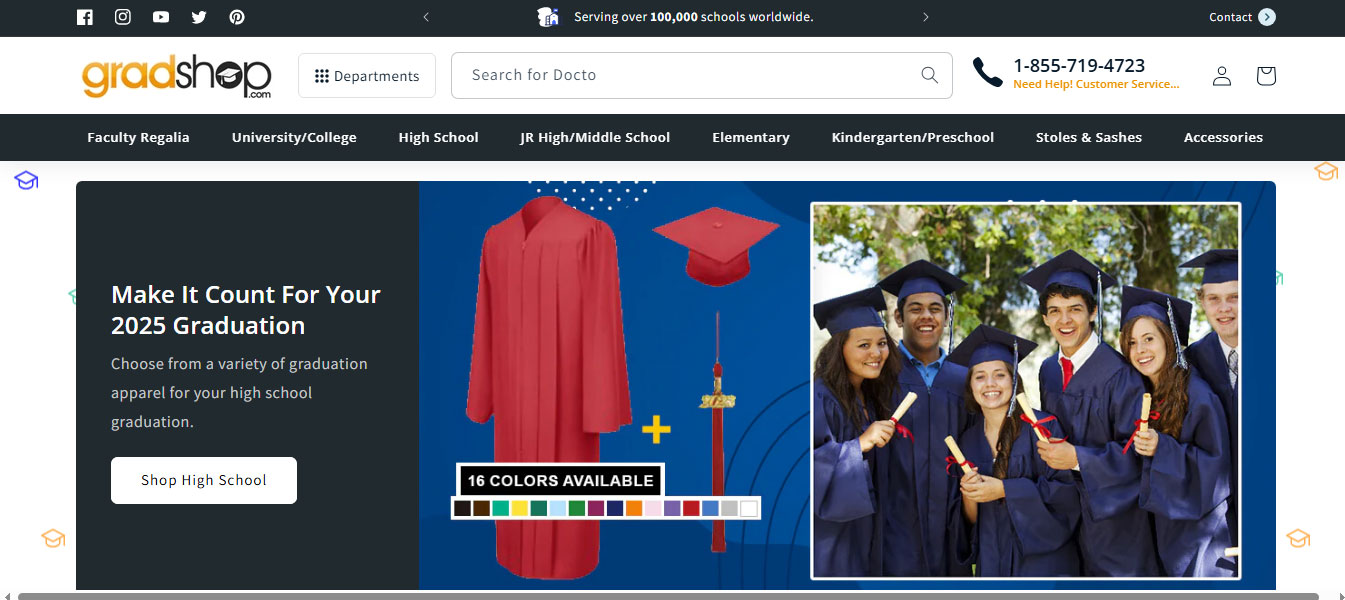 Mẫu landing page bán hàng Gradshop
