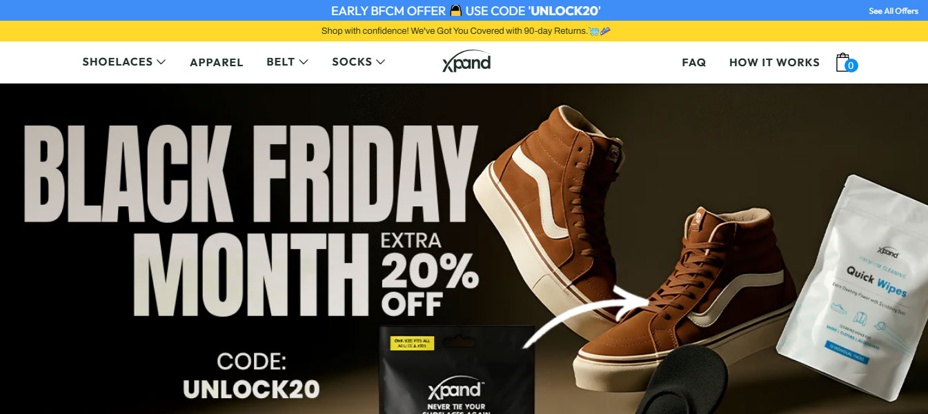 Mẫu landing page bán hàng Xpand