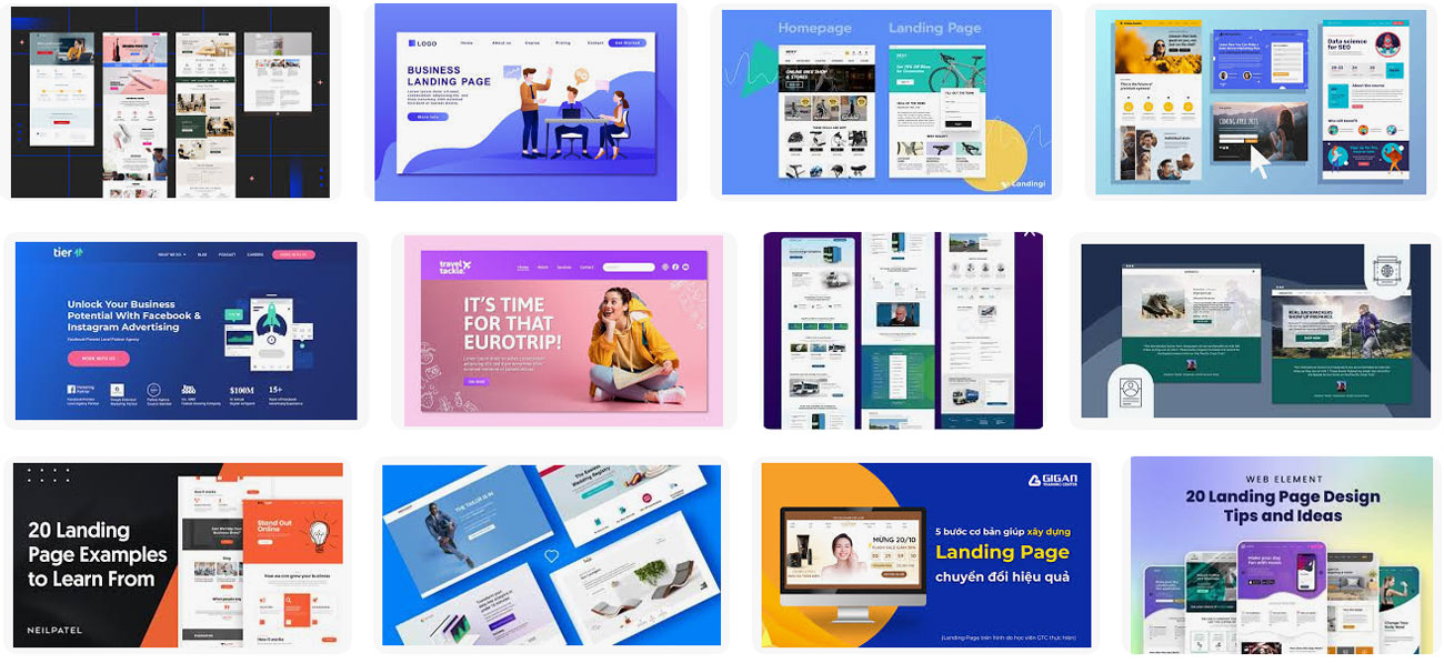 Top mẫu landing page thiết kế đẹp tỷ lệ chuyển đổi cao