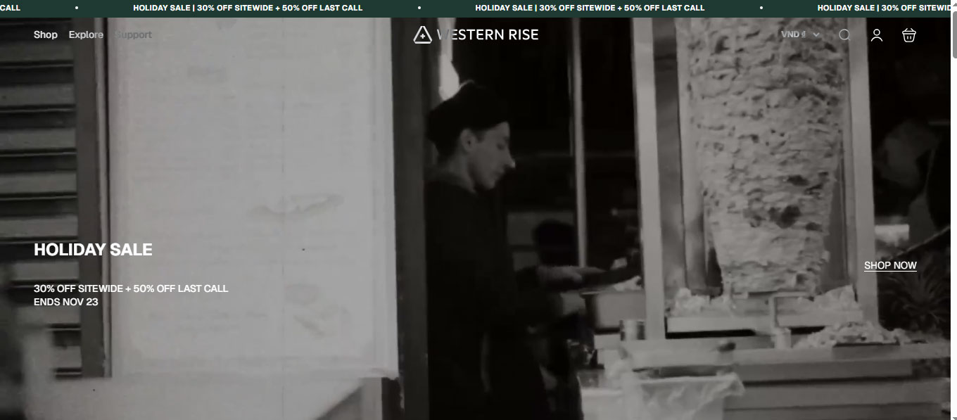 Landing page Western Rise