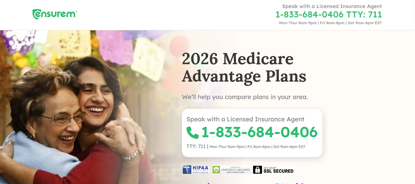 Mẫu trang đích Ensurem