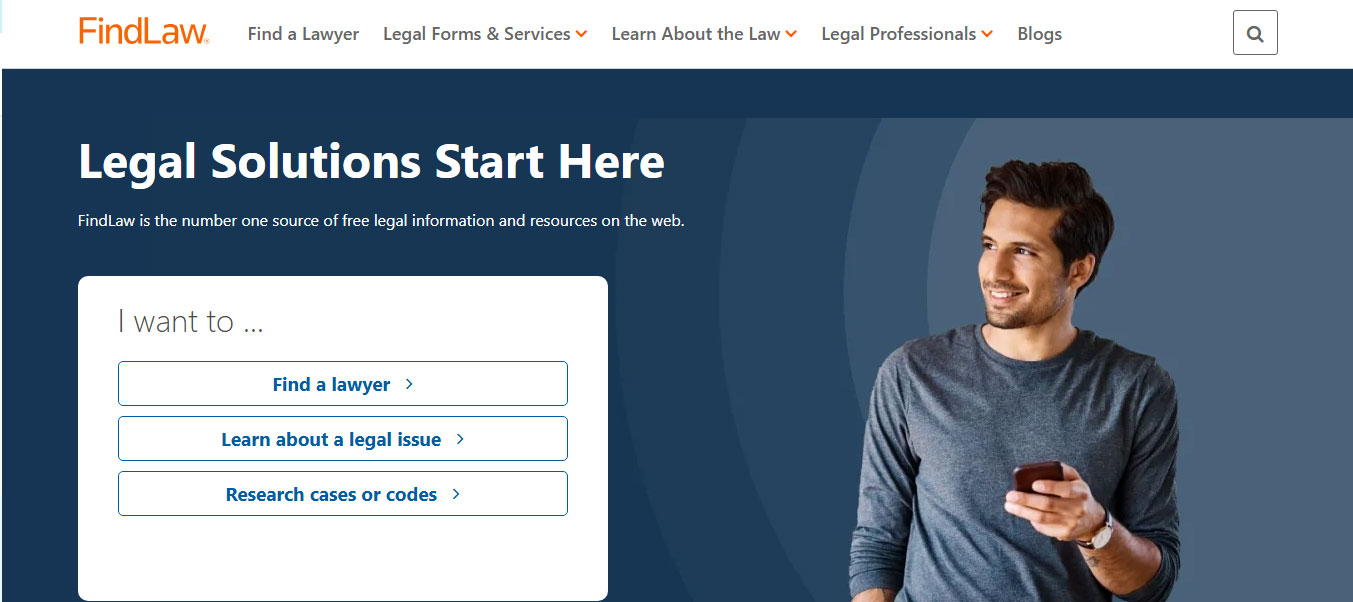 Mẫu trang đích FindLaw