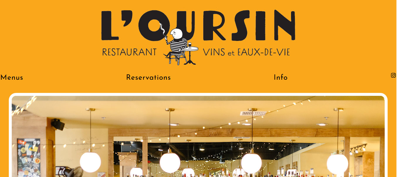 Mẫu trang đích L'Oursin