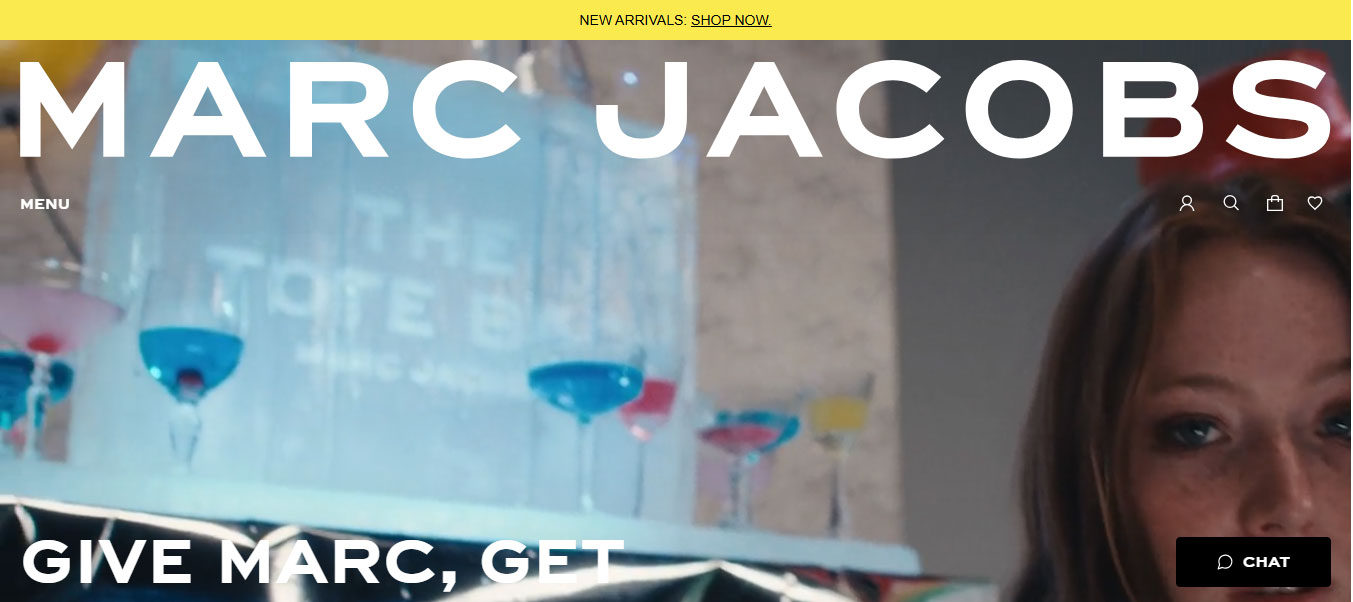 Mẫu trang đích Mark Jacobs