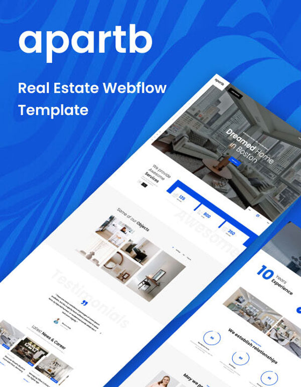 Mẫu web bất động sản Apart 128