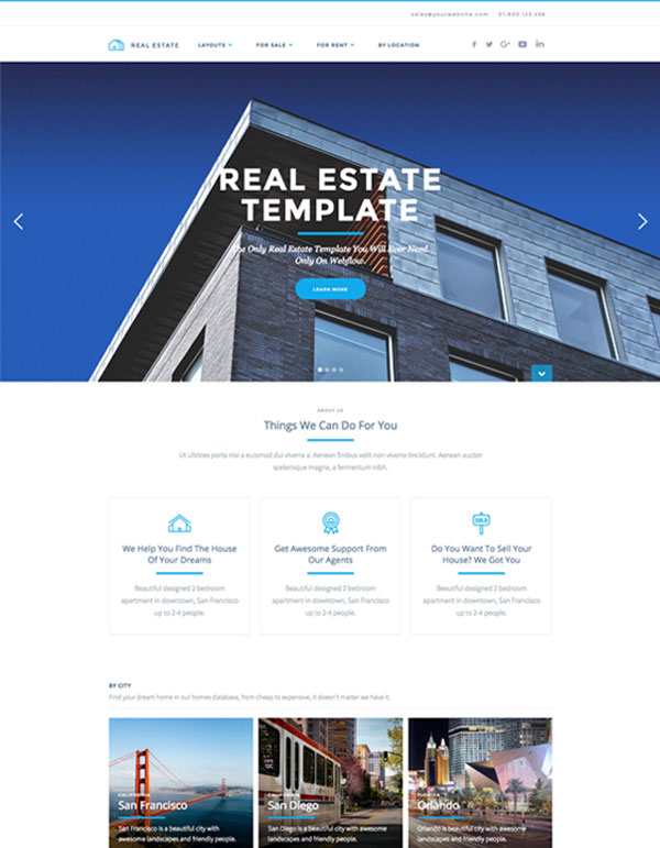 Mẫu web bất động sản Realtor