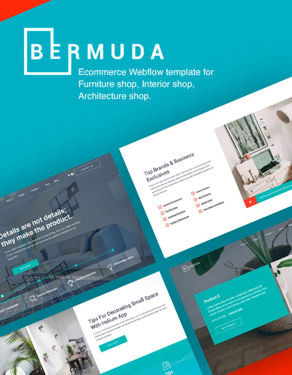Mẫu website công ty xây dựng Bermuda - Ecommerce