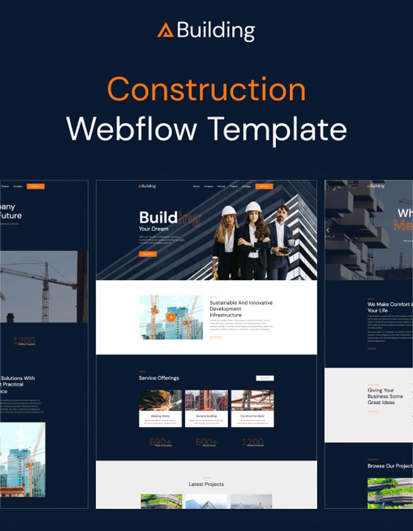 Mẫu website công ty xây dựng Building 128