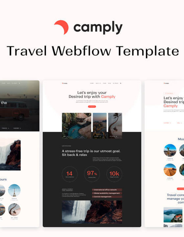 Mẫu web du lịch Camply 128
