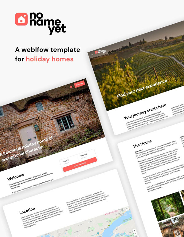 Mẫu web du lịch NoBookingYet