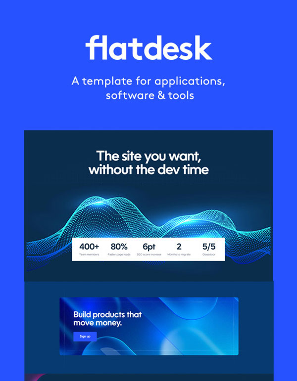 Mẫu web giới thiệu công ty Flatdesk