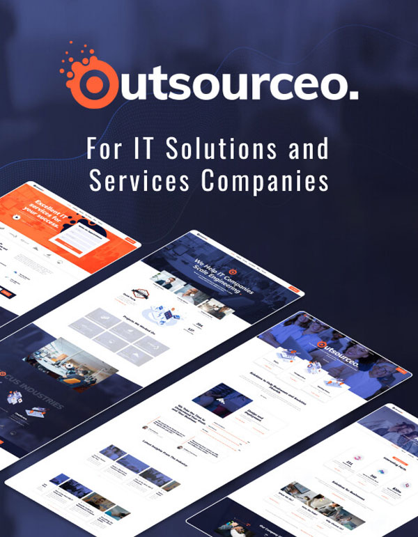 Mẫu web giới thiệu công ty Outsourceo 128
