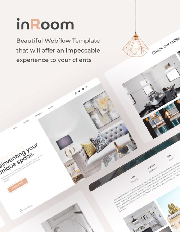Mẫu web nội thất InRoom