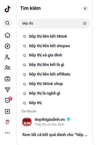 Nghiên cứu từ khóa trong TikTok