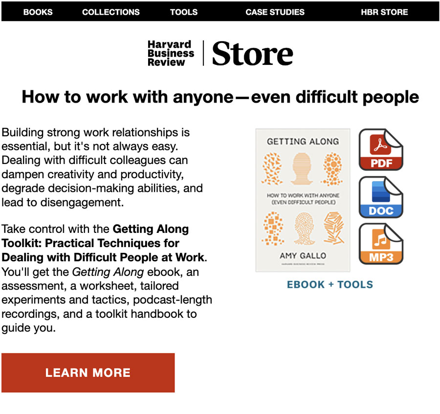 Quảng cáo Harvard Business Review