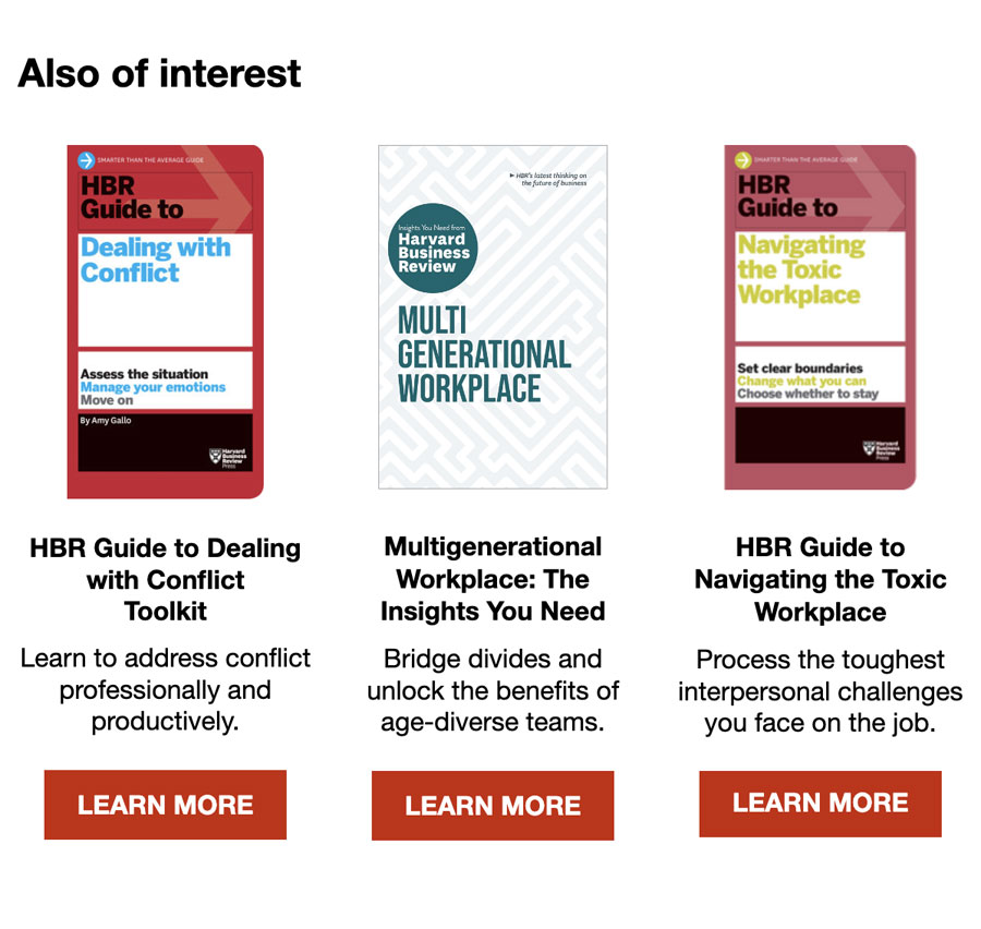 Quảng cáo Harvard Business Review