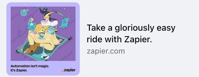 Quảng cáo Zapier