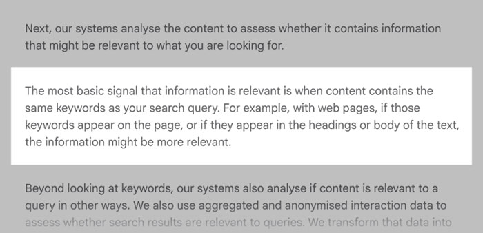 Seo trong trang web on page