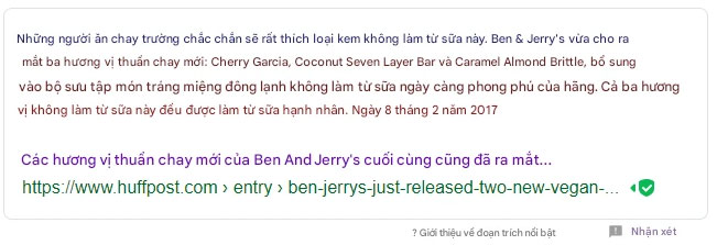 Câu hỏi thường gặp của Google về người ăn chay trường