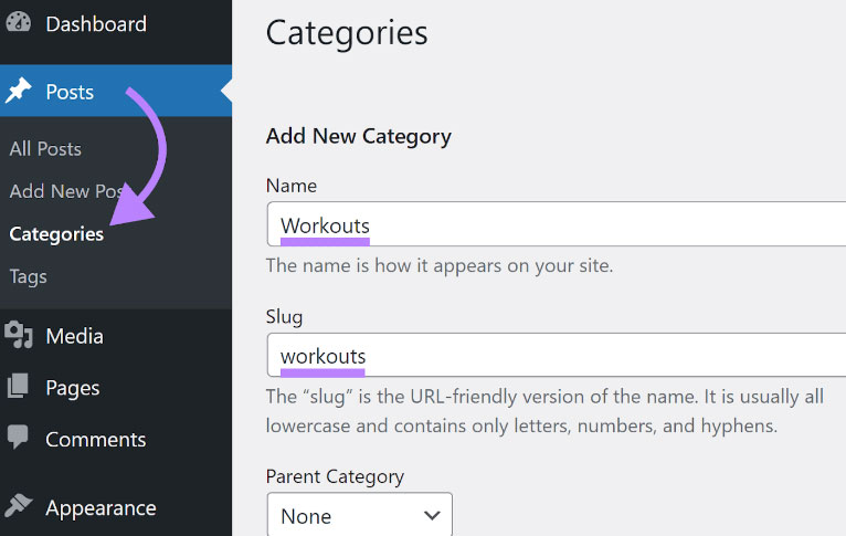 Sử dụng đúng danh mục bài viết