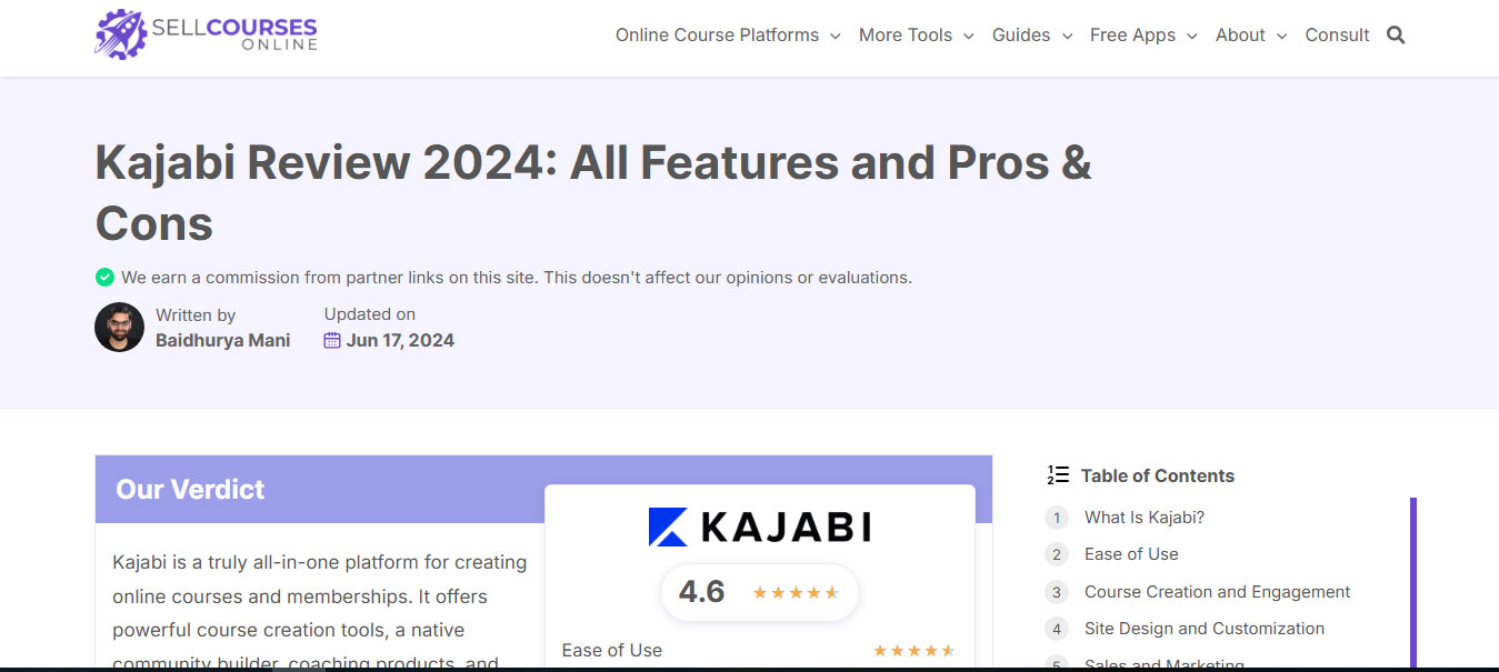 Tạo Landing Page bằng AI Kajabi