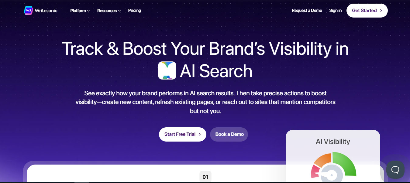 Tạo Landing Page bằng AI writesonic
