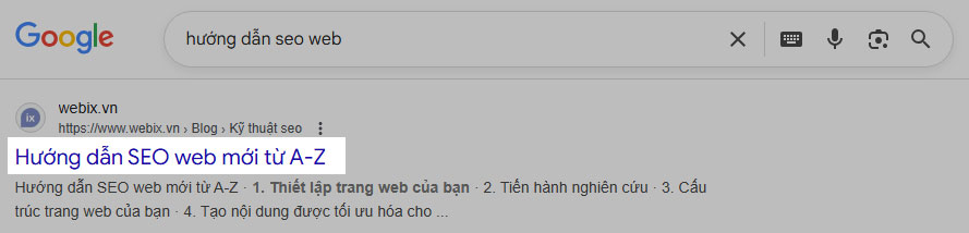 Viết thẻ tiêu đề được tối ưu hóa