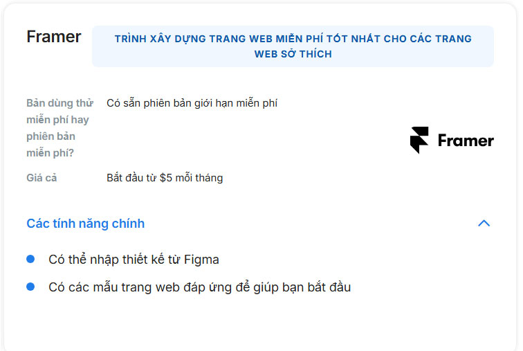 Thiết kế web Framer