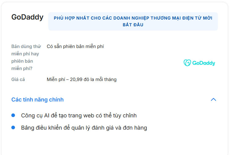Thiết kế web GoDaddy