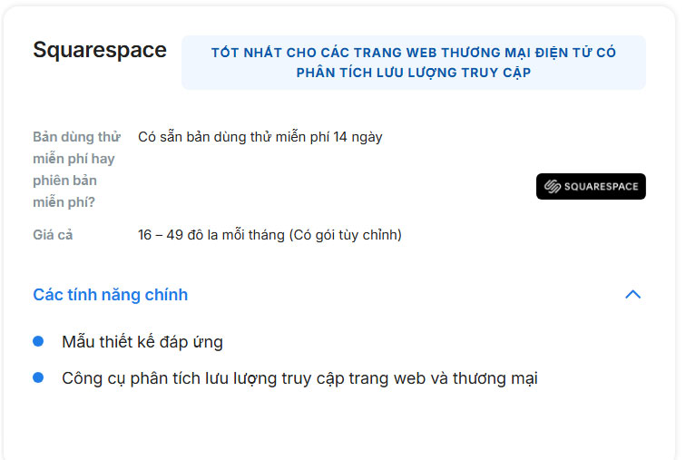 Thiết kế web Squarespace
