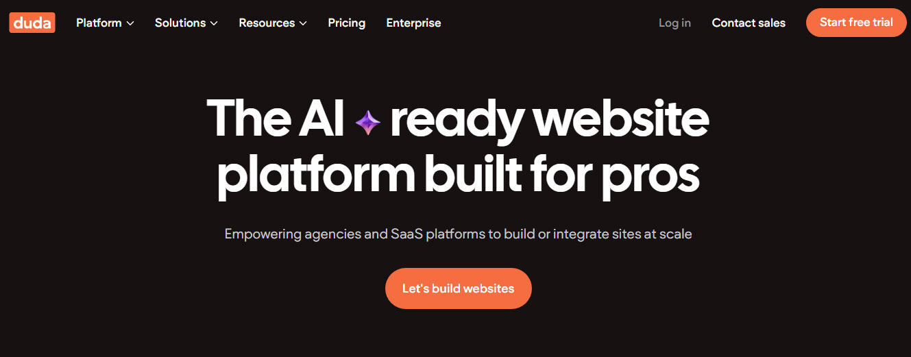 Thiết kế website Duda