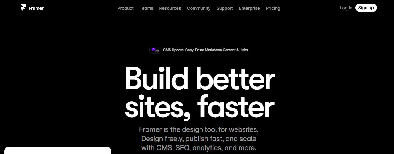 Thiết kế website Framer