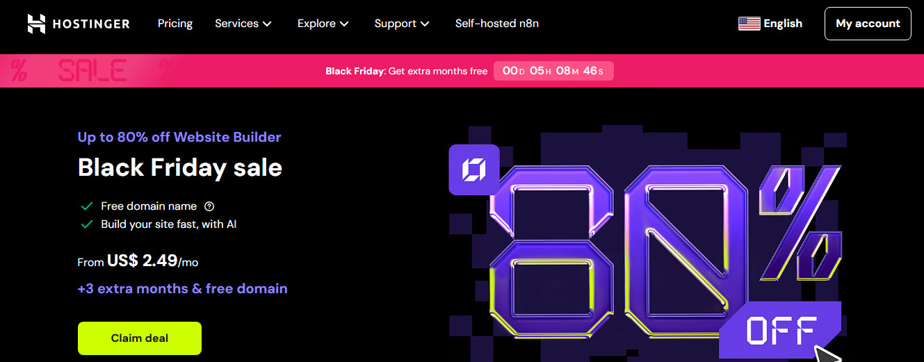 Thiết kế website Hostinger